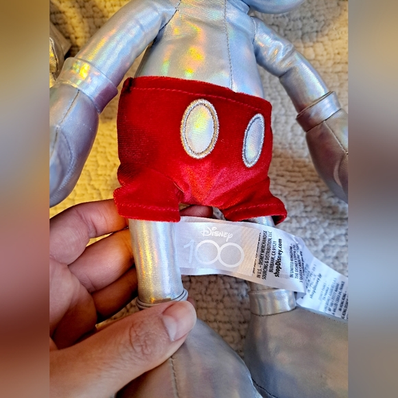 Silver Platinum Chrome Disney Mickey and Minnie 100 Year Celebration Couple - Picture 7 of 11